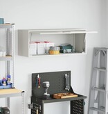 VidaXL Wandkast voor Garage Wit 90 x 33 x 35 cm Poedercoating staal