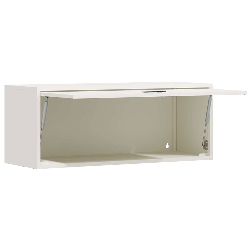 VidaXL Wandkast voor Garage Wit 90 x 33 x 35 cm Poedercoating staal