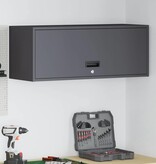 VidaXL Wandkast voor Garage Zwart 90 x 33 x 35 cm Poedercoating staal