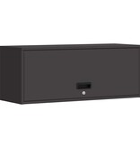 VidaXL Wandkast voor Garage Zwart 90 x 33 x 35 cm Poedercoating staal