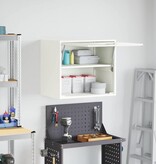 VidaXL Wandkast voor Garage Wit 60 x 40 x 53 cm Poedercoating staal