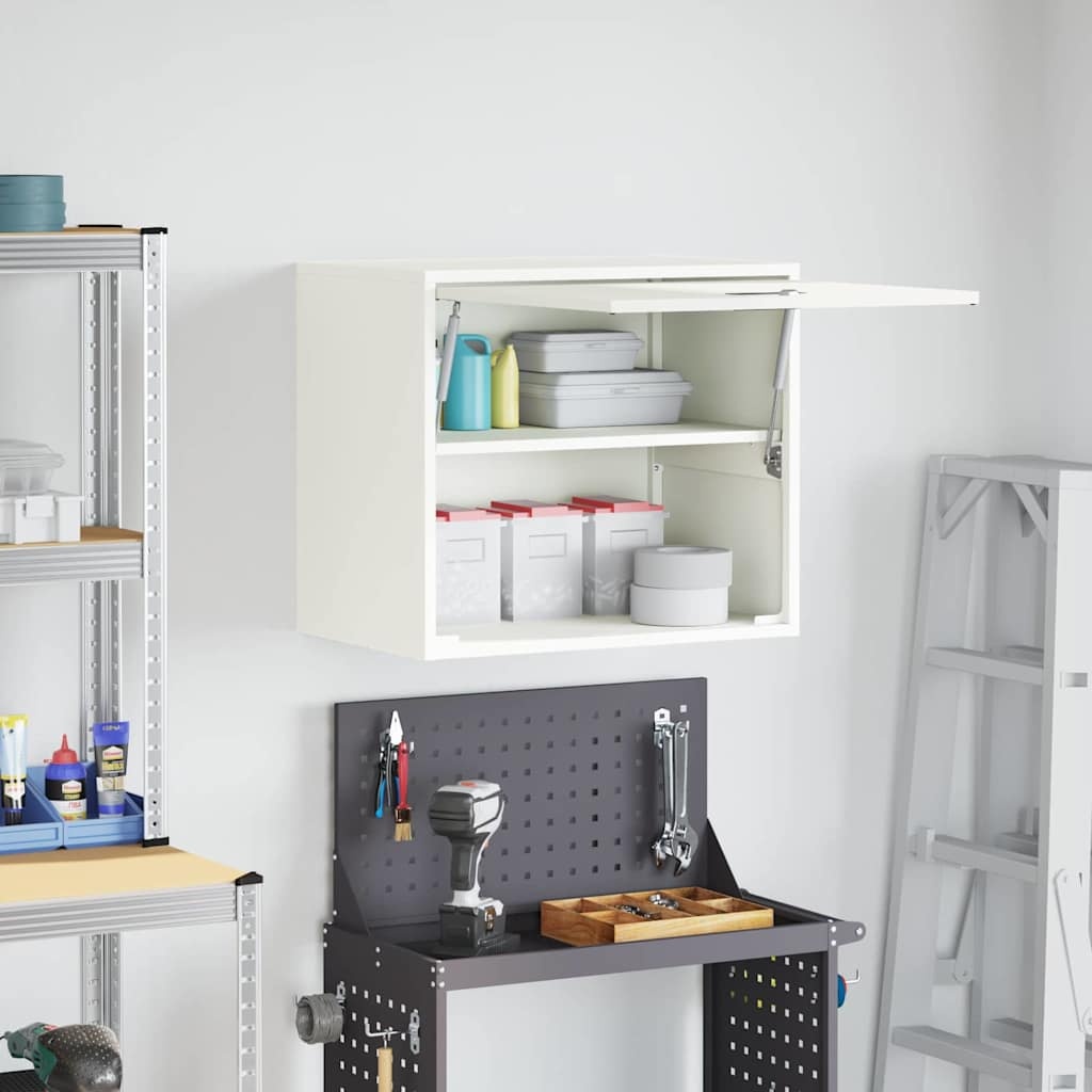 VidaXL Wandkast voor Garage Wit 60 x 40 x 53 cm Poedercoating staal