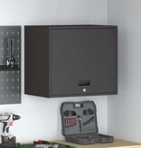 VidaXL Wandkast voor Garage Zwart 60 x 40 x 53 cm Poedercoating staal