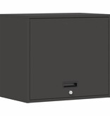 VidaXL Wandkast voor Garage Zwart 60 x 40 x 53 cm Poedercoating staal