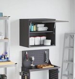 VidaXL Wandkast voor Garage Zwart 60 x 40 x 53 cm Poedercoating staal