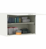 VidaXL Wandkast voor Garage Wit 80 x 40 x 53 cm Poedercoating staal