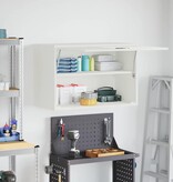 VidaXL Wandkast voor Garage Wit 80 x 40 x 53 cm Poedercoating staal