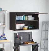 VidaXL Wandkast voor Garage Zwart 80 x 40 x 53 cm Poedercoating staal