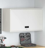 VidaXL Wandkast voor Garage Wit 90 x 40 x 53 cm Poedercoating staal