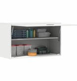 VidaXL Wandkast voor Garage Wit 90 x 40 x 53 cm Poedercoating staal