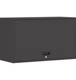 VidaXL Wandkast voor Garage Zwart 90 x 40 x 53 cm Poedercoating staal