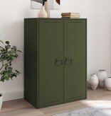 VidaXL Kast Handvatten 12 pcs Olijf Groen 85 x 45 mm Metaal