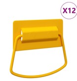 VidaXL Kast Handvatten 12 pcs Mosterdgeel 85 x 45 mm Metaal