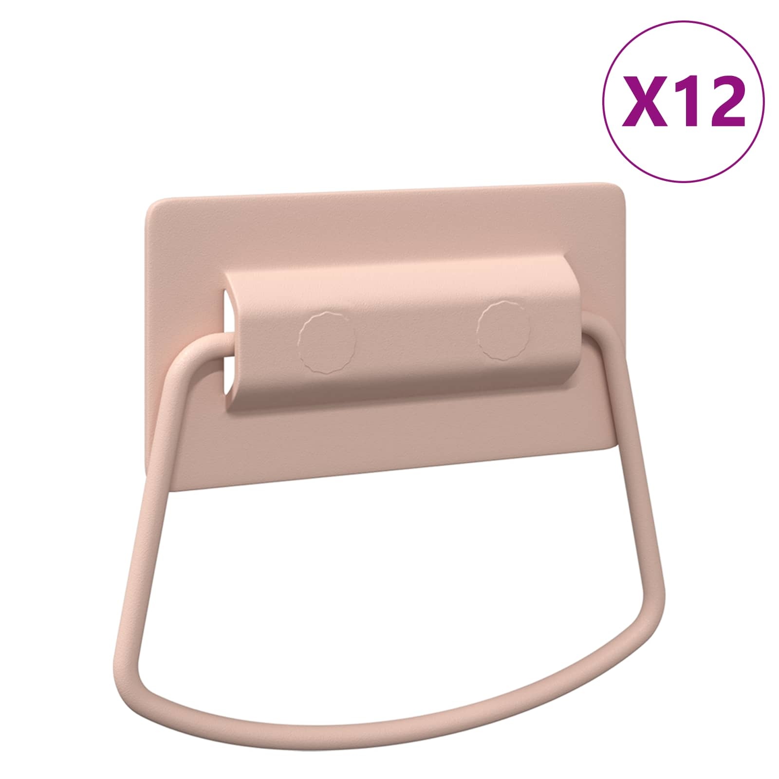 VidaXL Kast Handvatten 12 pcs Roze 85 x 45 mm Metaal