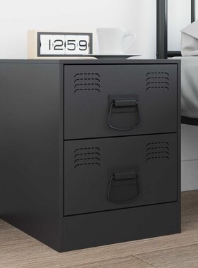 VidaXL Kast Handvatten 2 stuks Zwart 85 x 45 mm Metaal