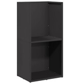 VidaXL Brandhoutrek 40x30x80 cm koudgewalst staal zwart