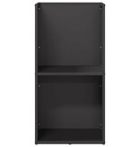 VidaXL Brandhoutrek 40x30x80 cm koudgewalst staal zwart