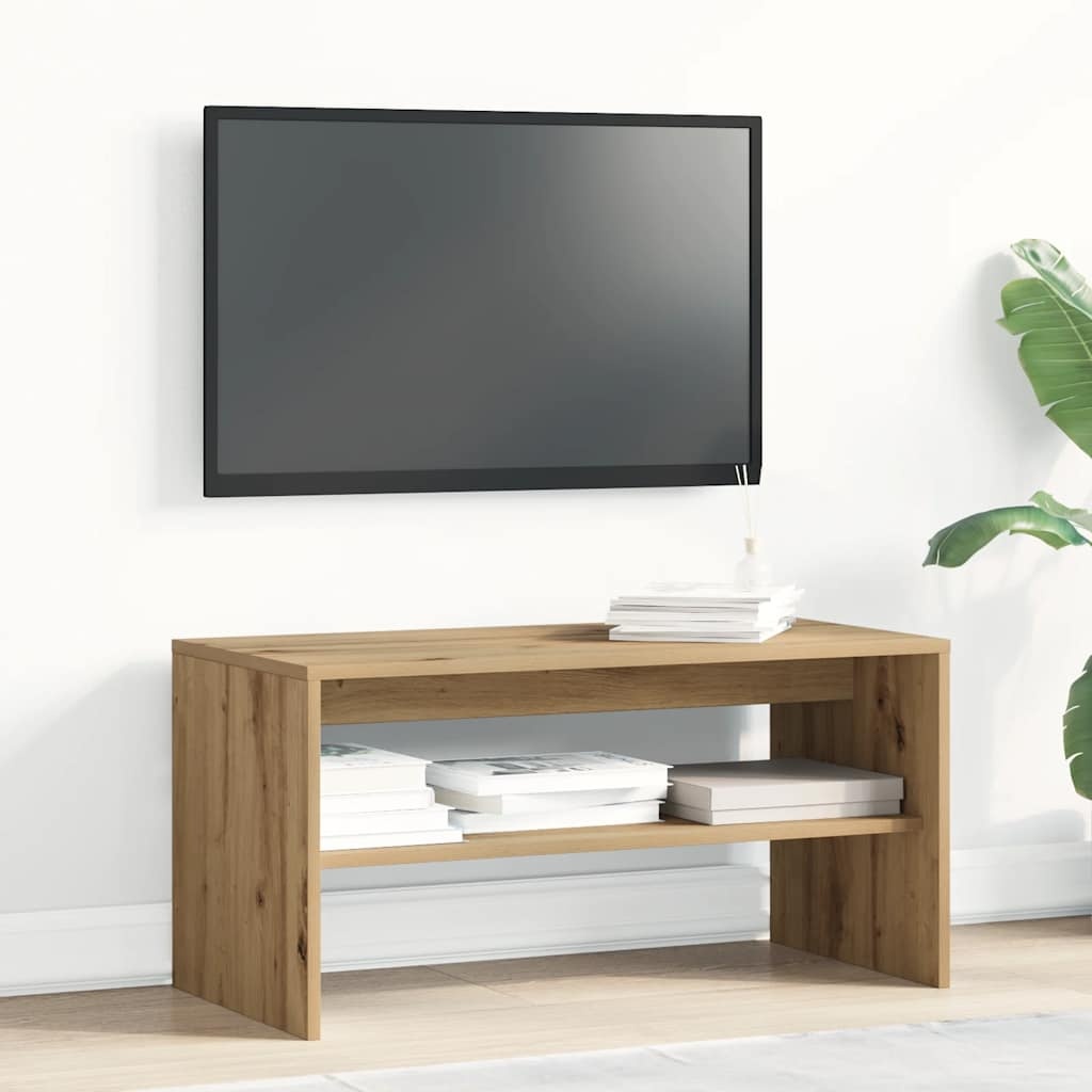 VidaXL Tv-meubel 80x40x40 cm bewerkt hout artisanaal eikenkleur
