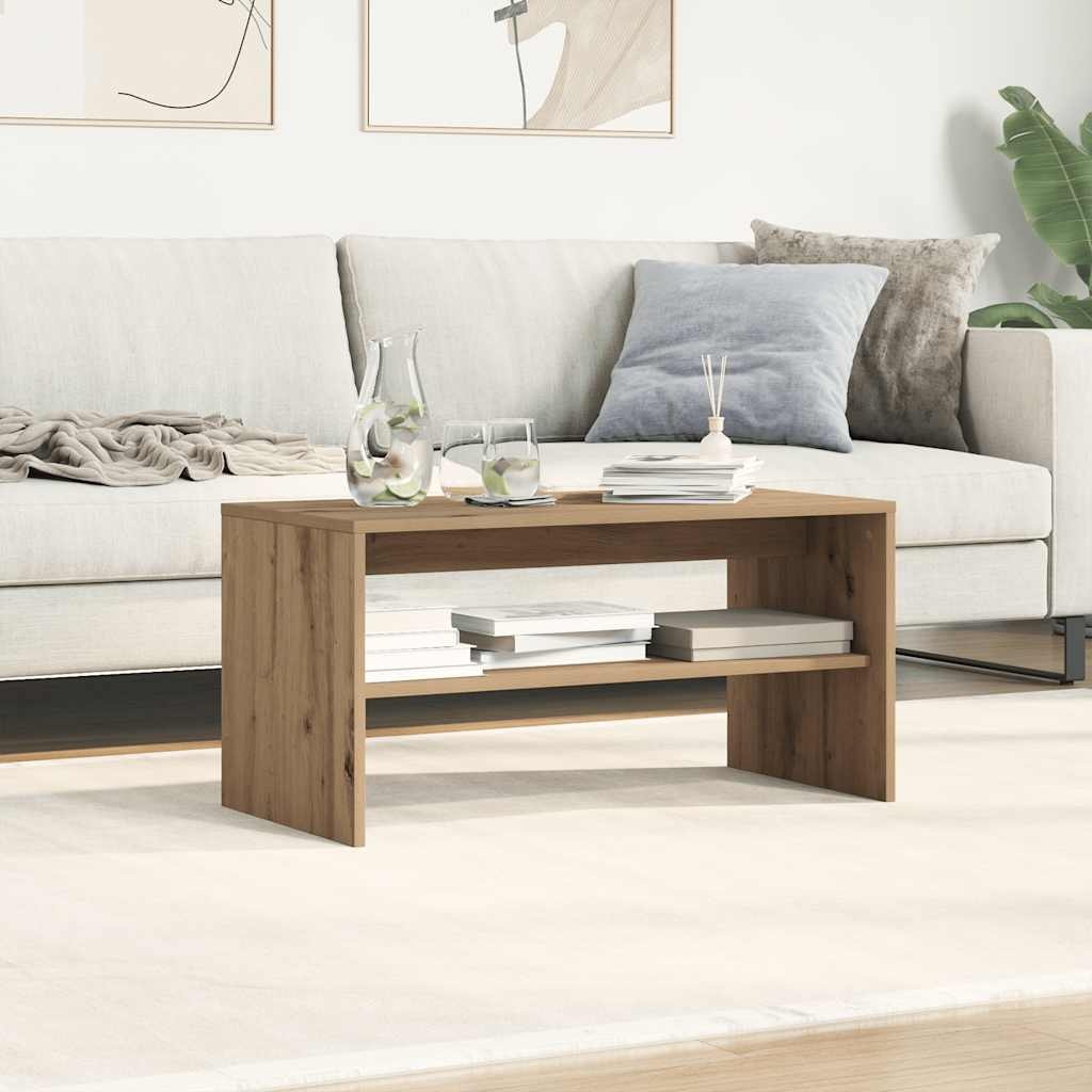 VidaXL Tv-meubel 80x40x40 cm bewerkt hout artisanaal eikenkleur