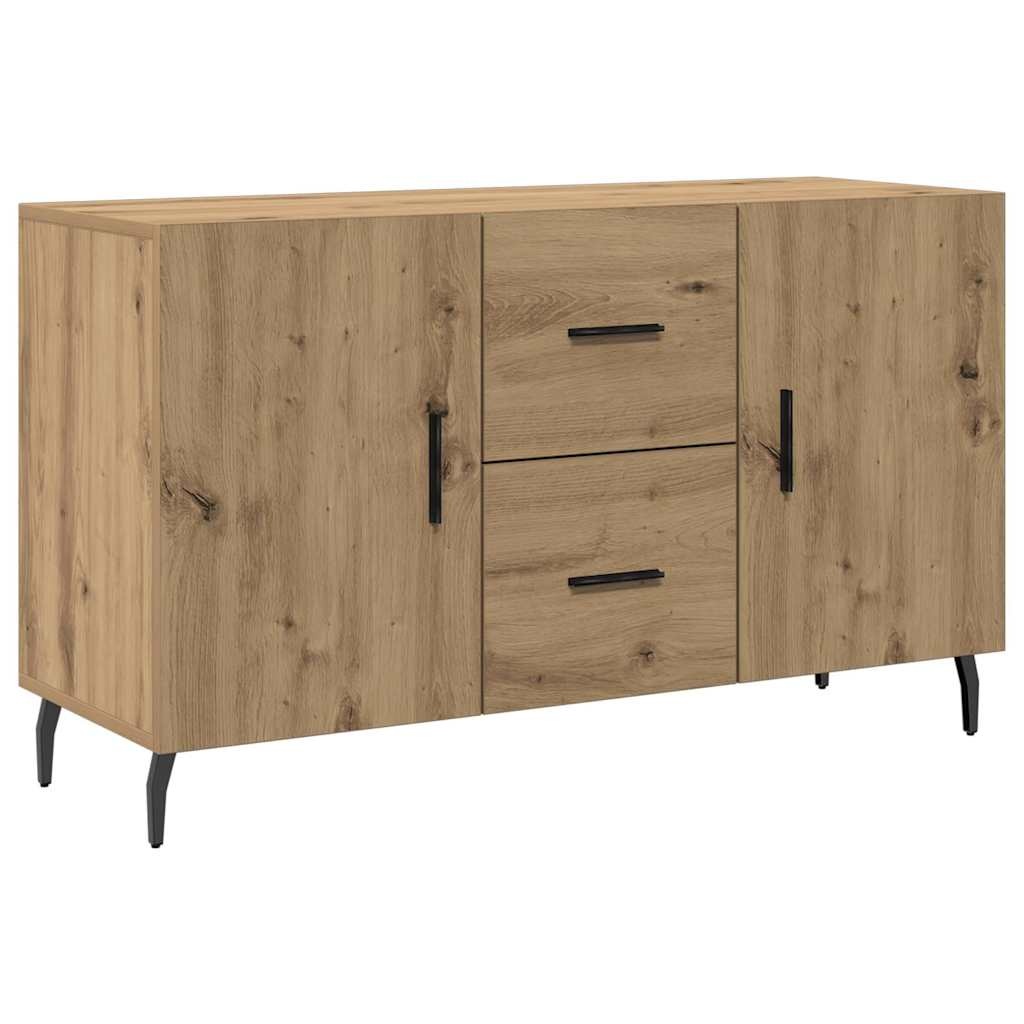 VidaXL Dressoir 100x36x60 cm bewerkt hout artisanaal eikenkleurig