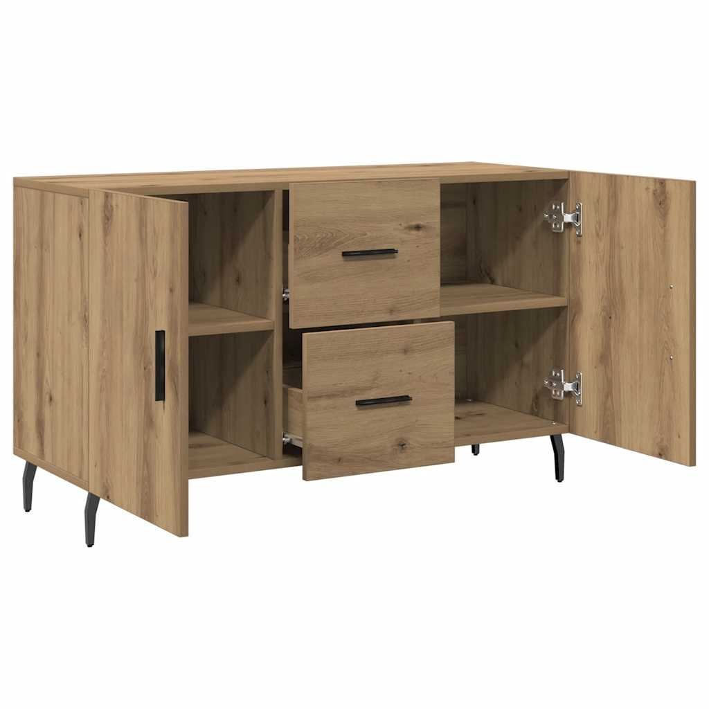 VidaXL Dressoir 100x36x60 cm bewerkt hout artisanaal eikenkleurig