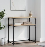 VidaXL Wandtafel 75x35,5x75 cm bewerkt hout sonoma eikenkleurig