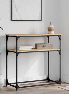 VidaXL Wandtafel 75x35,5x75 cm bewerkt hout sonoma eikenkleurig