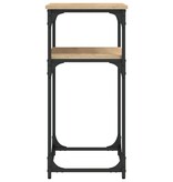 VidaXL Wandtafel 75x35,5x75 cm bewerkt hout sonoma eikenkleurig