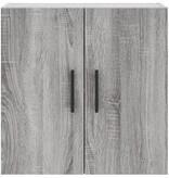 VidaXL Wandkast 60x31x60 cm bewerkt hout grijs sonoma eikenkleurig