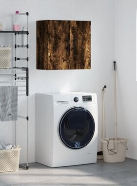 VidaXL Wandkast 60x31x60 cm bewerkt hout gerookt eikenkleurig
