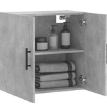 VidaXL Wandkast 60x31x60 cm bewerkt hout betongrijs