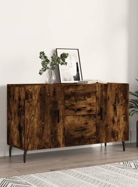 VidaXL Dressoir 100x36x60 cm bewerkt hout gerookt eikenkleurig