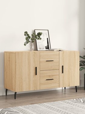 VidaXL Dressoir 100x36x60 cm bewerkt hout sonoma eikenkleurig