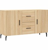 VidaXL Dressoir 100x36x60 cm bewerkt hout sonoma eikenkleurig