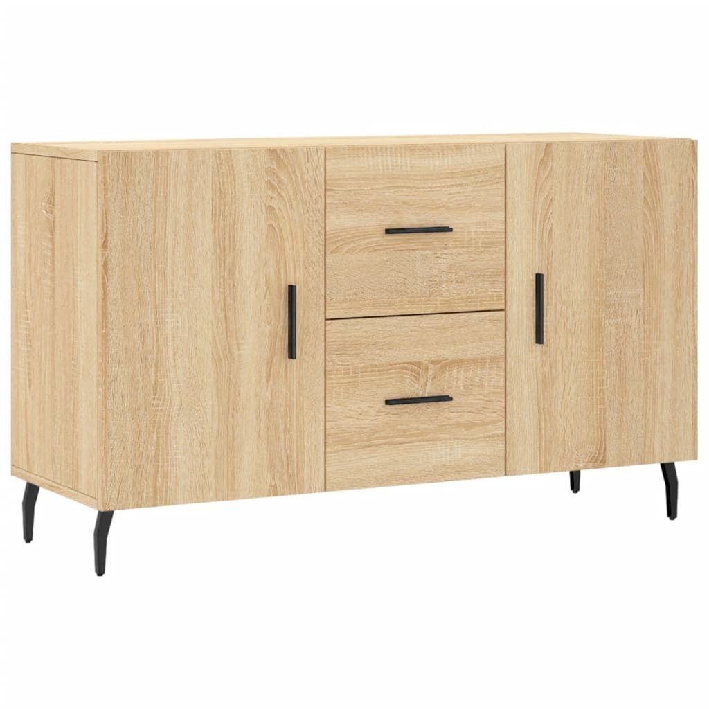 VidaXL Dressoir 100x36x60 cm bewerkt hout sonoma eikenkleurig