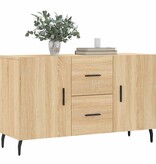 VidaXL Dressoir 100x36x60 cm bewerkt hout sonoma eikenkleurig