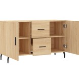 VidaXL Dressoir 100x36x60 cm bewerkt hout sonoma eikenkleurig