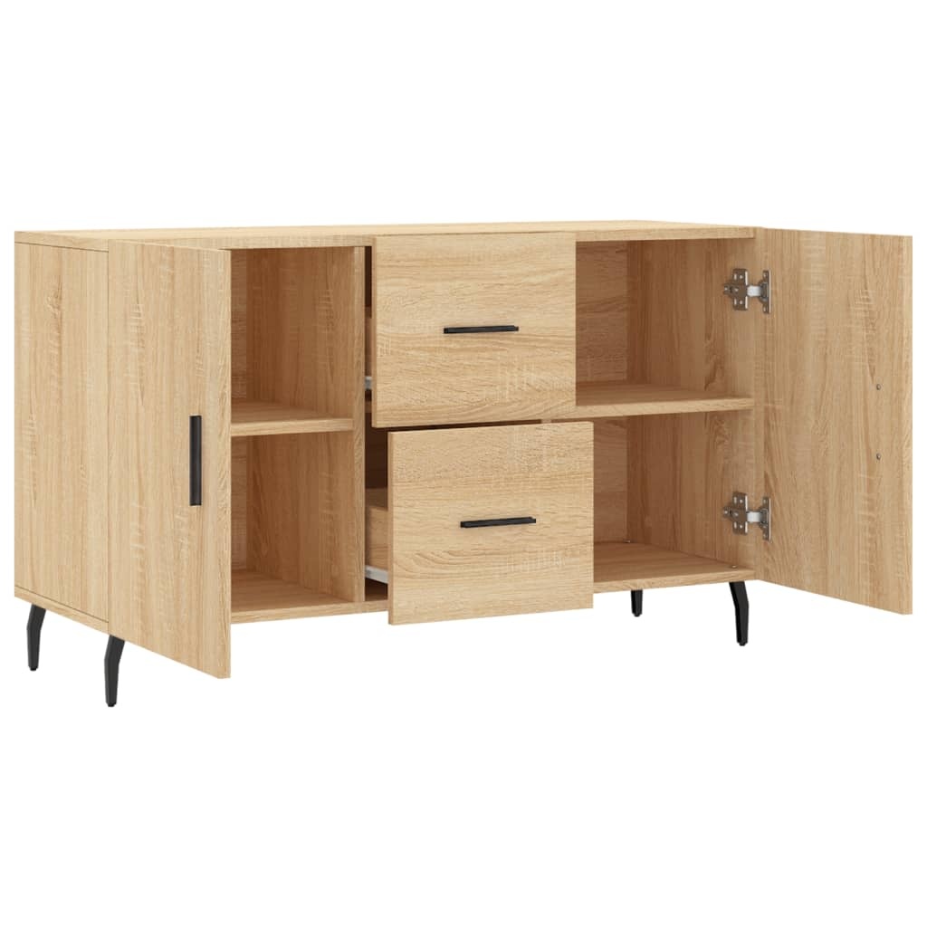 VidaXL Dressoir 100x36x60 cm bewerkt hout sonoma eikenkleurig