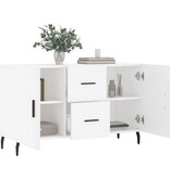 VidaXL Dressoir 100x36x60 cm bewerkt hout wit