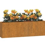 VidaXL Plantenbakken wandmontage 2 st 53x10x17 cm cortenstaal roestig