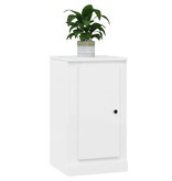 VidaXL Dressoirs 2 st 37,5x35,5x67,5 cm bewerkt hout hoogglans wit