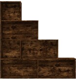 VidaXL Boekenkast 155x24x160 cm gerookt eikenkleurig