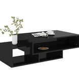 VidaXL Salontafel 105x55x32 cm bewerkt hout hoogglans zwart