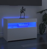 VidaXL Tv-meubel met LED-verlichting 60x35x40 cm hoogglans wit