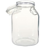 VidaXL Potten met sluiting 12 st 3 L glas