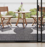 VidaXL Terrastegels 10 st 30x30 cm massief acaciahout greywash