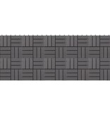 VidaXL Terrastegels 10 st 30x30 cm massief acaciahout greywash