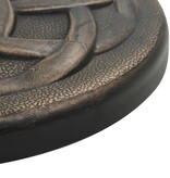 VidaXL Parasolvoet rond 19 kg polyresin bronskleurig
