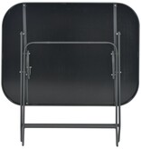 VidaXL Tuintafel inklapbaar 100x75x72 cm glas en staal grijs