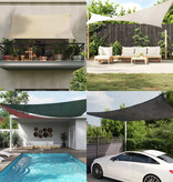 VidaXL Zonnescherm HDPE rechthoekig 4x6 m crémekleurig